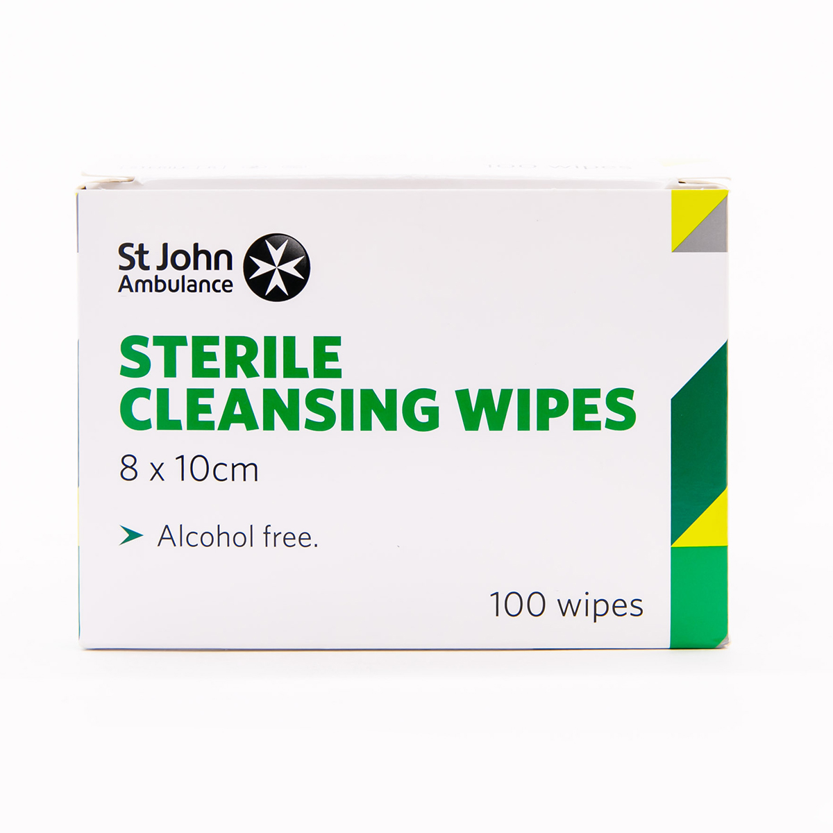 Pack of 100 St John Ambulance Sterile Cleansing Wipes