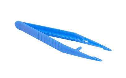 Plastic Tweezers 10.5cm - Blue Plastic Tweezers 10.5cm - Blue
