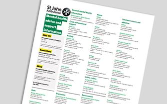 Mental Health advice and information Mental Health advice and information