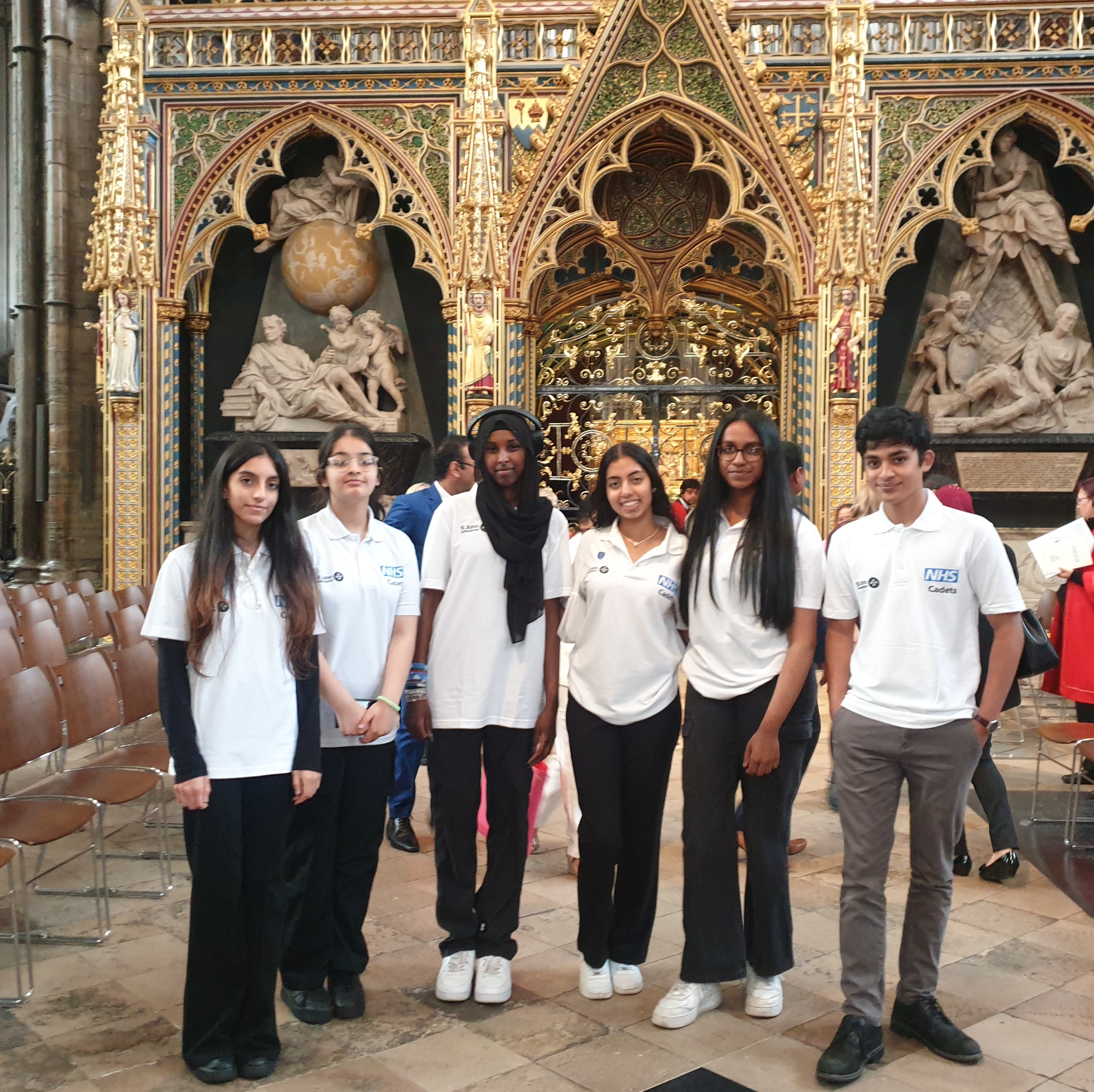 St John Ambulance NHS Cadets at Westminster Abbey event