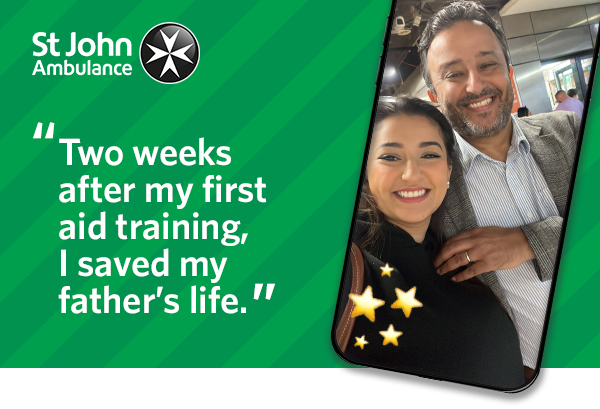 Two weeks after my first aid training, I saved my dad's life.