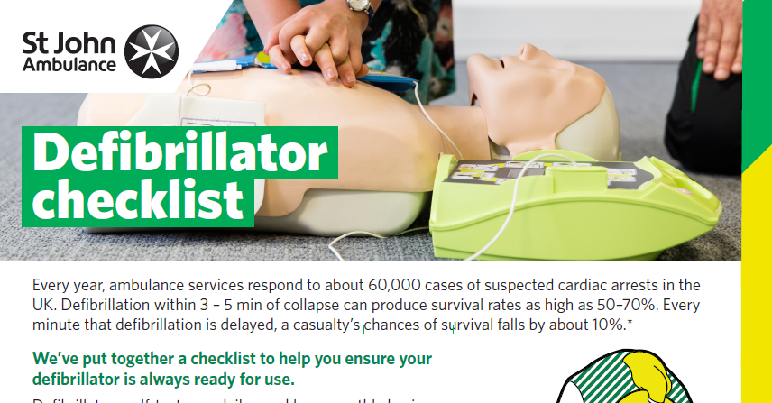 defibrillator checklist