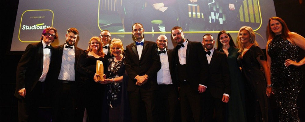 Manchester Metroplitan University at the awards ceremony.