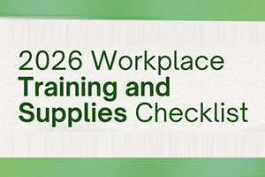 2026 Workplace Training and Supplies Checklist.