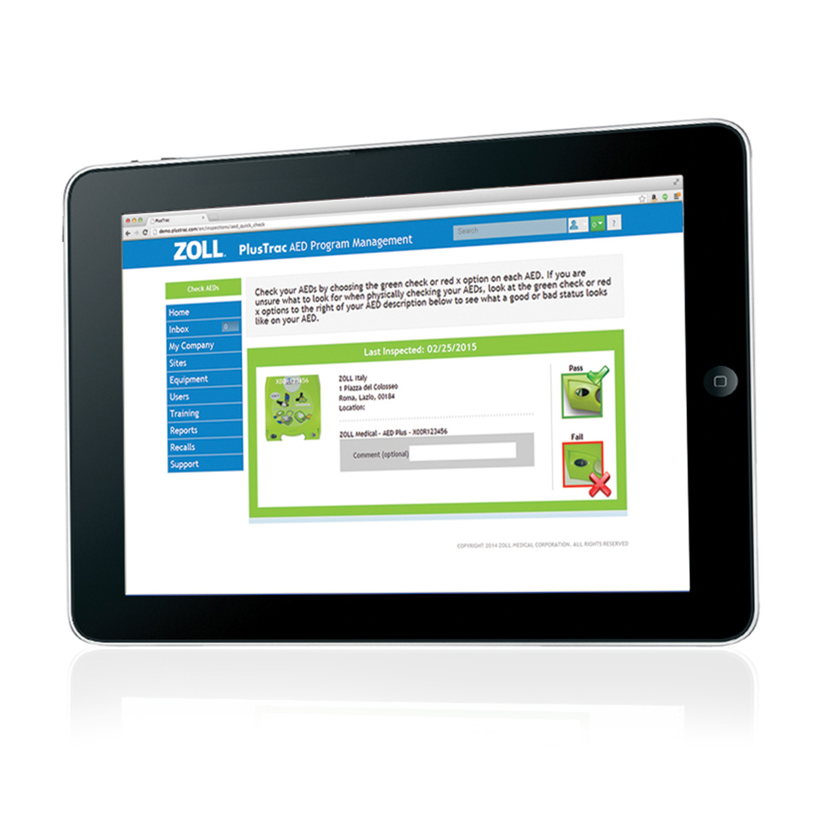 ZOLL PlusTrac AED Programme Management – 5 Year.