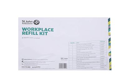 St John Ambulance Workplace Refill First Aid Kit BS 8599-1:2019 St John Ambulance Workplace Refill First Aid Kit BS 8599-1:2019