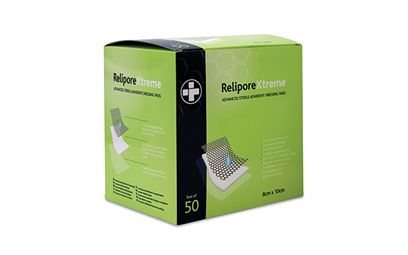 Pack of 50 8cm x 10cm Relipore Xtreme Dressing Pads Pack of 50 8cm x 10cm Relipore Xtreme Dressing Pads