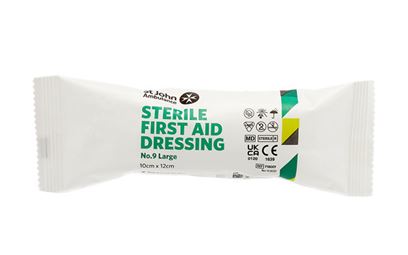 St John Ambulance No.9 Large Dressing 10 x 15cm St John Ambulance No.9 Large Dressing 10 x 15cm