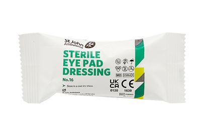St John Ambulance No.16 Eye Pad Dressing St John Ambulance No.16 Eye Pad Dressing