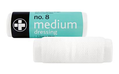 Reliance Medical No.8 Medium Dressing 7.5 x 10cm Reliance Medical No.8 Medium Dressing 7.5 x 10cm