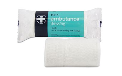 Reliance Medical No.4 Ambulance Dressing 32 x 20cm Reliance Medical No.4 Ambulance Dressing 32 x 20cm