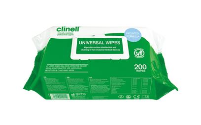 Clinell Universal Wipes - Pack of 200.