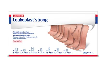 Pack of 120 Assorted Leukoplast Strong Fabric Plasters