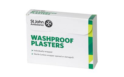 Pack of 100 7.5cm x 2.5cm St John Ambulance Washproof Low Allergy Plasters Pack of 100 7.5cm x 2.5cm St John Ambulance Washproof Low Allergy Plasters