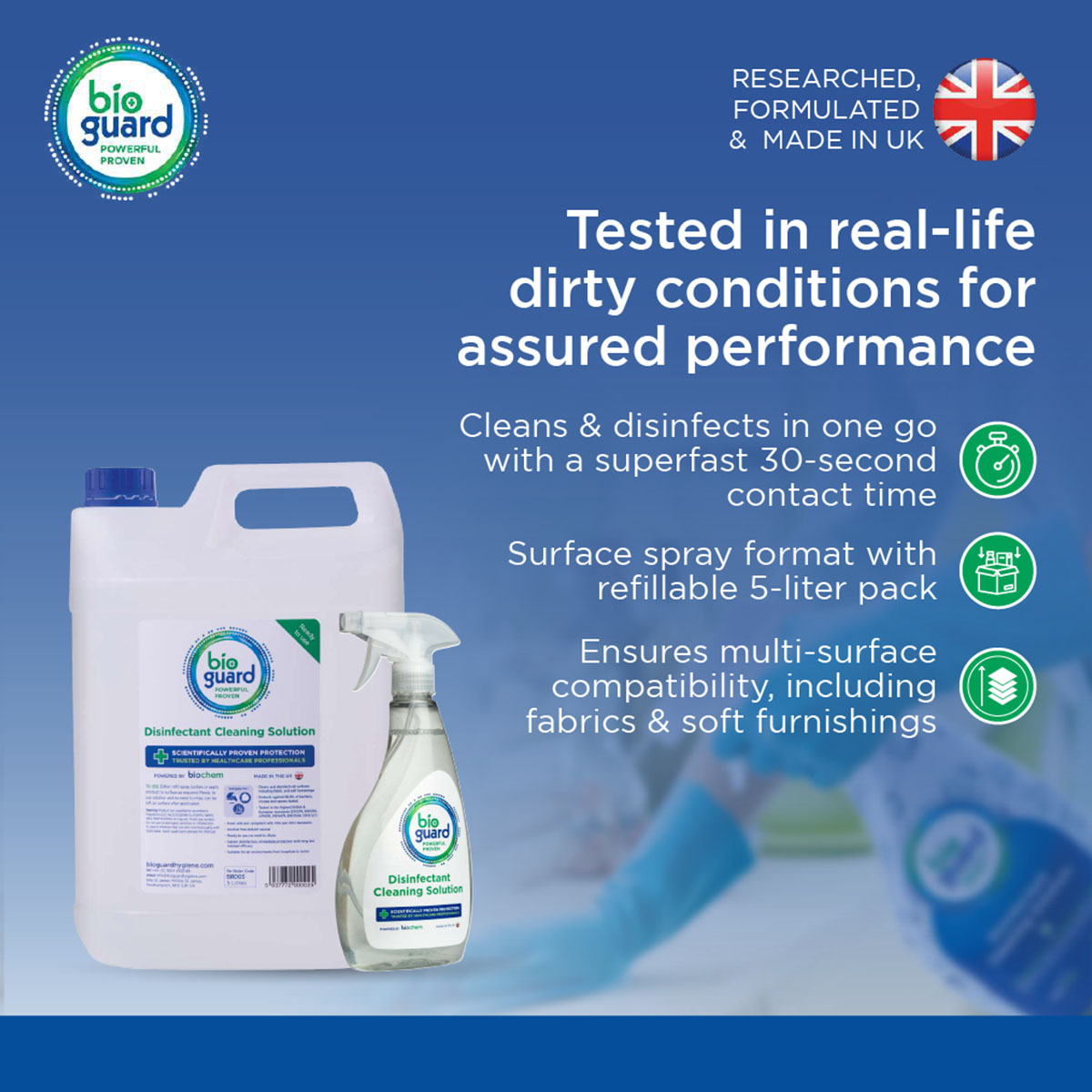 500ml Bioguard Disinfectant Surface Spray