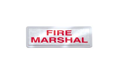 Fire Marshal Reflective Badge Set Fire Marshal Reflective Badge Set