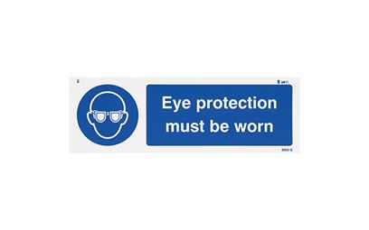 Eye Protection Vinyl Sign