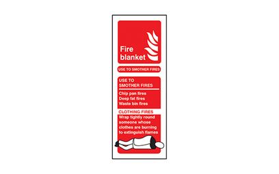 Fire Blanket Vinyl Sign Fire Blanket Vinyl Sign