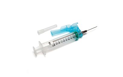 Blue 0.6 x 25mm 23g x 1inch Safety Needle BD Eclipse™ Blue 0.6 x 25mm 23g x 1inch Safety Needle BD Eclipse™