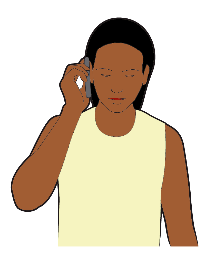 Famale call for help