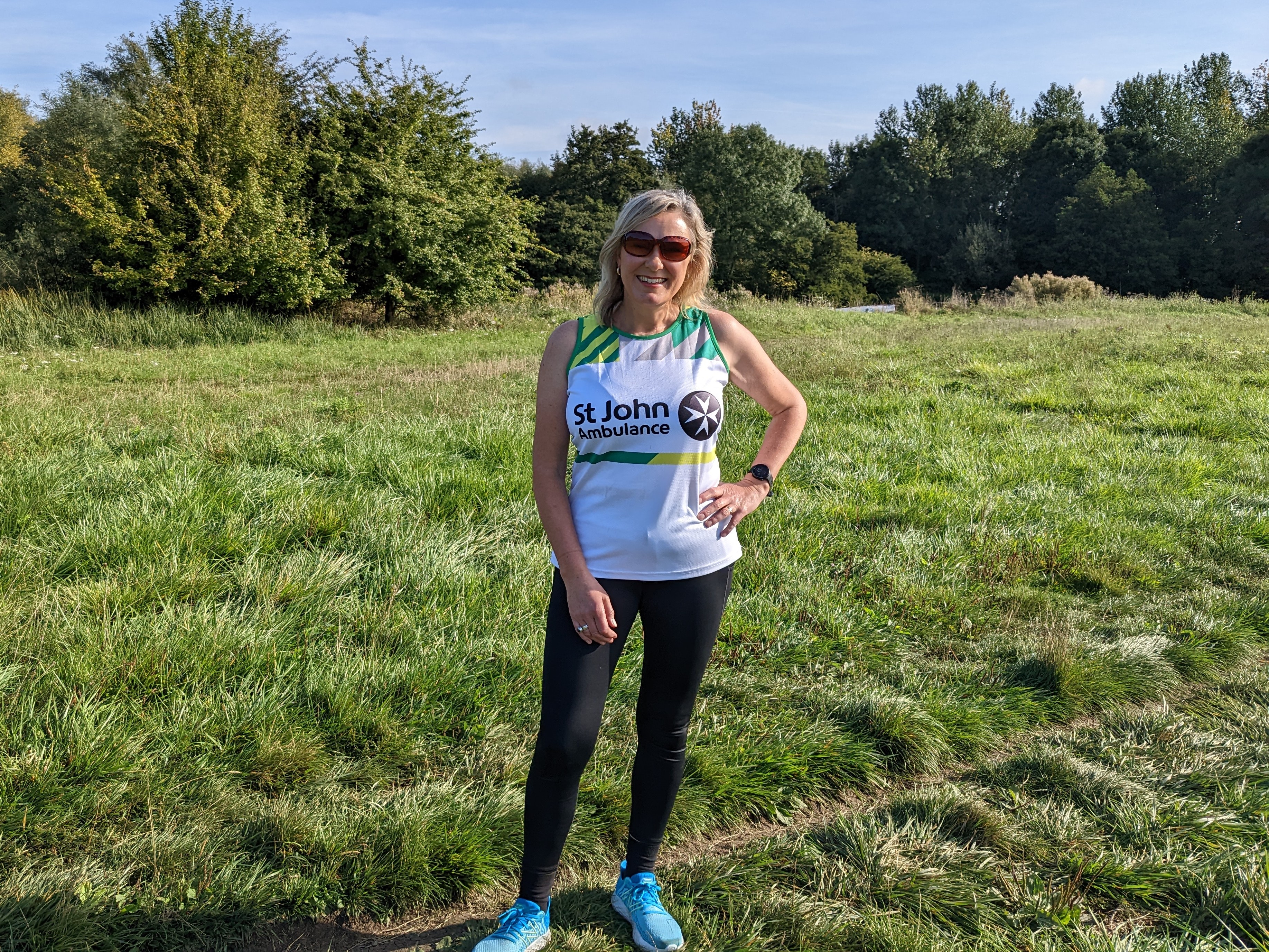 Sharon in St John running kit.jpg