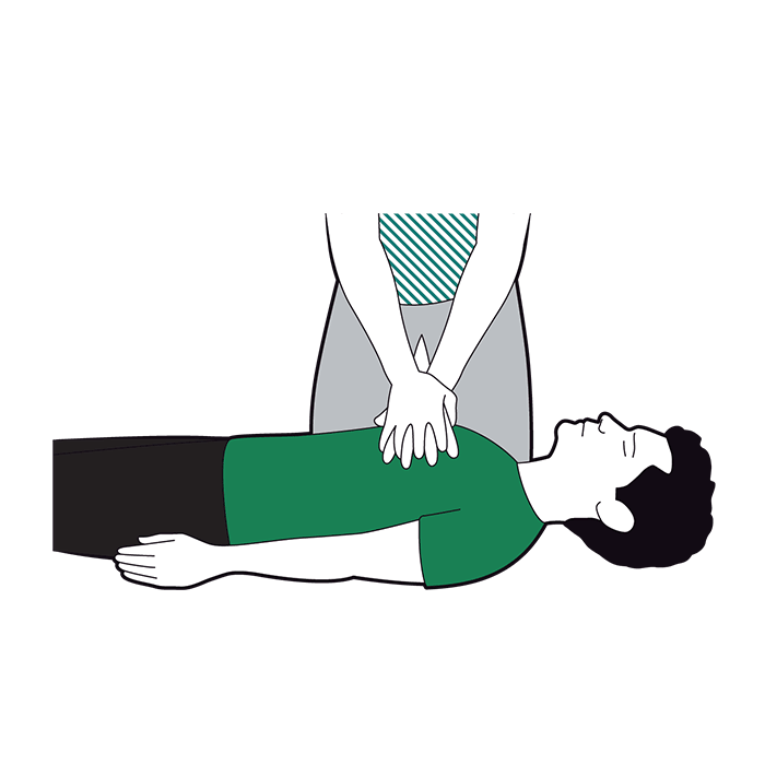 Cardiac arrest first aid - start CPR
