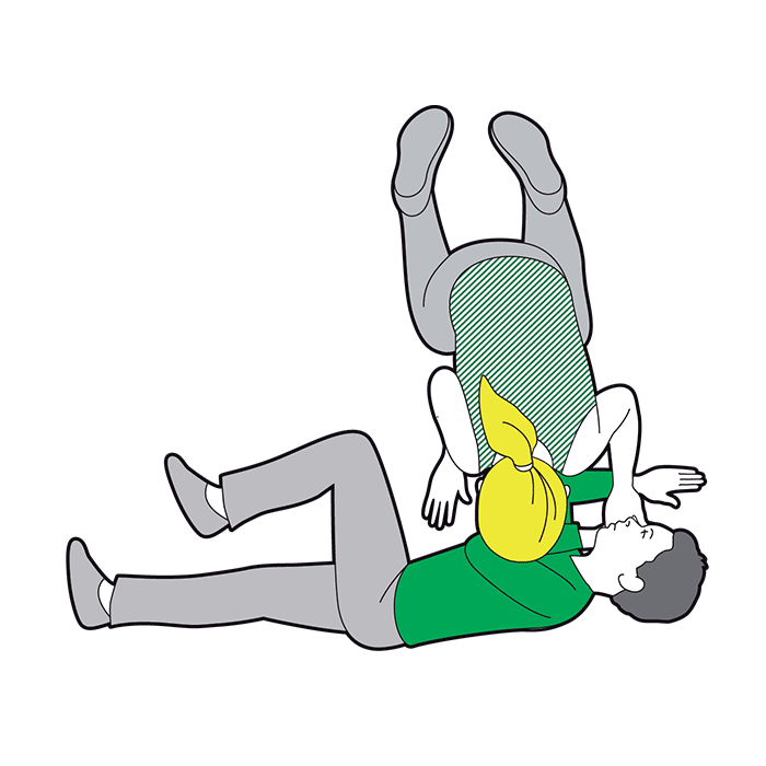 Child recovery position - tilt their head back