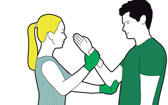 Severe bleeding first aid - apply direct pressure to the wound Severe bleeding first aid - apply direct pressure to the wound