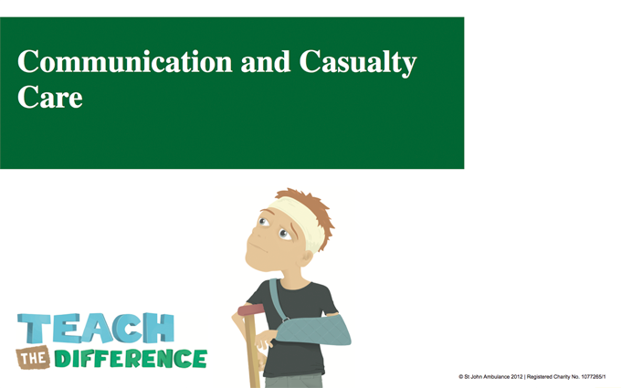 Communication and Casualty Care lesson plan image Communication and Casualty Care lesson plan image
