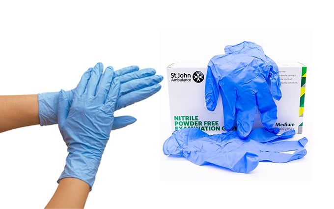 Disposable first aid gloves