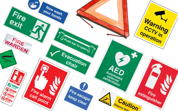 Health and safety signs and posters