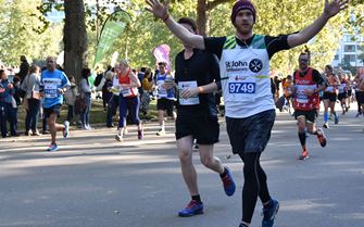 St John Ambulance half marathon runner