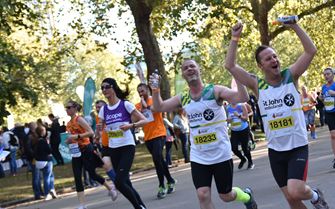 St John Ambulance half marathon runners