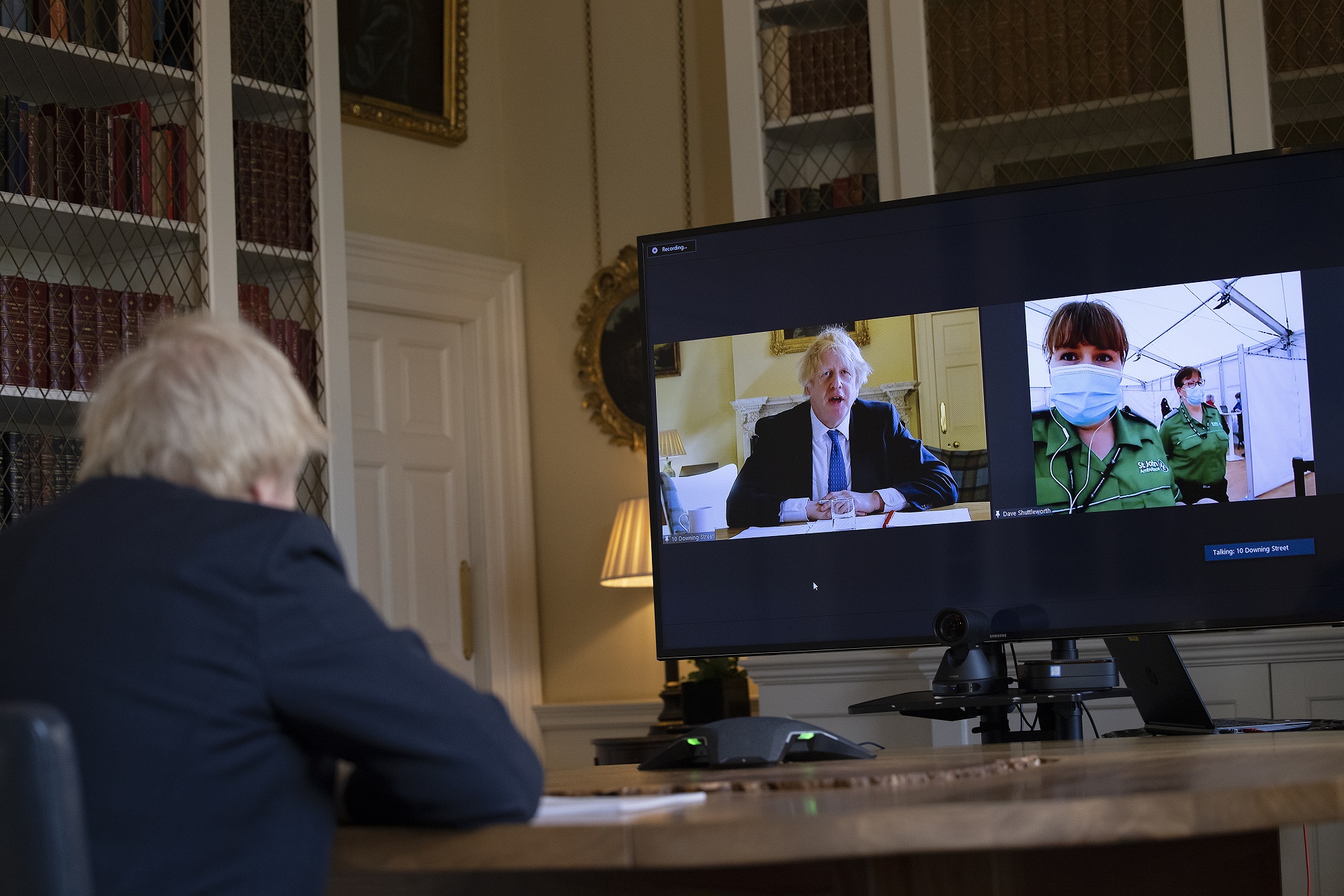 Boris Johnson & St John Ambulance volunteers.jpg