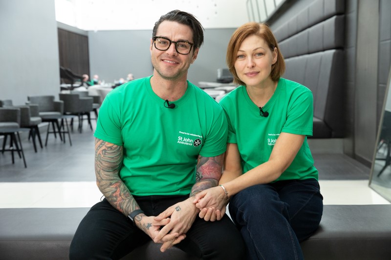 Celeb vaccinators Matt and Emma Willis