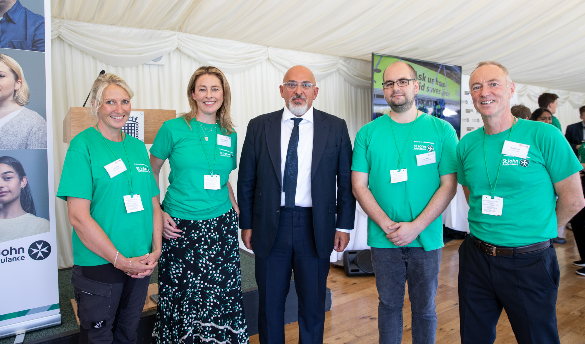 Parliamentary Event Nadim Zahawi St John vaccination volunteers.jpg