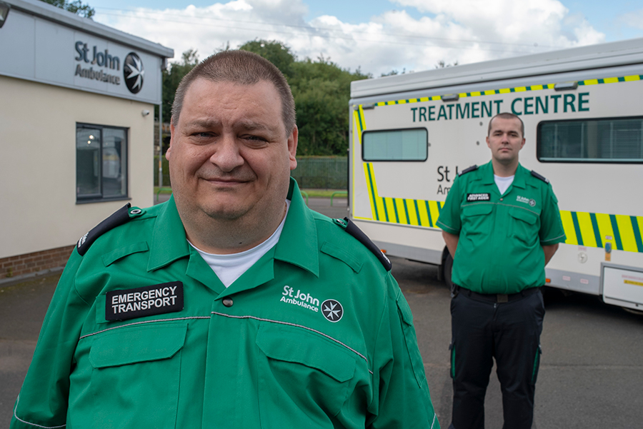 St John Ambulance volunteers