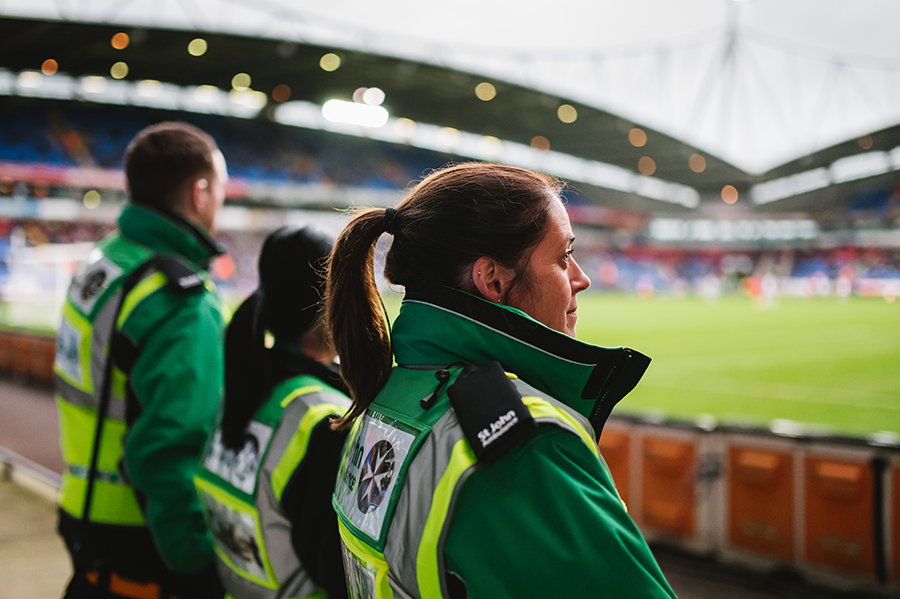 St John Ambulance sports event volunteers