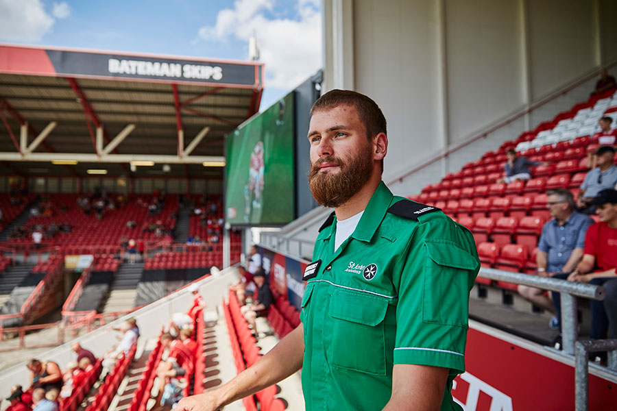 St John Ambulance stadium first aider