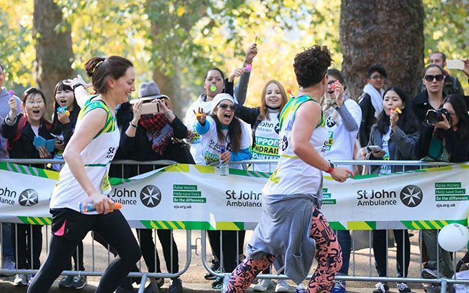 St John Ambulance supporters and runners St John Ambulance supporters and runners