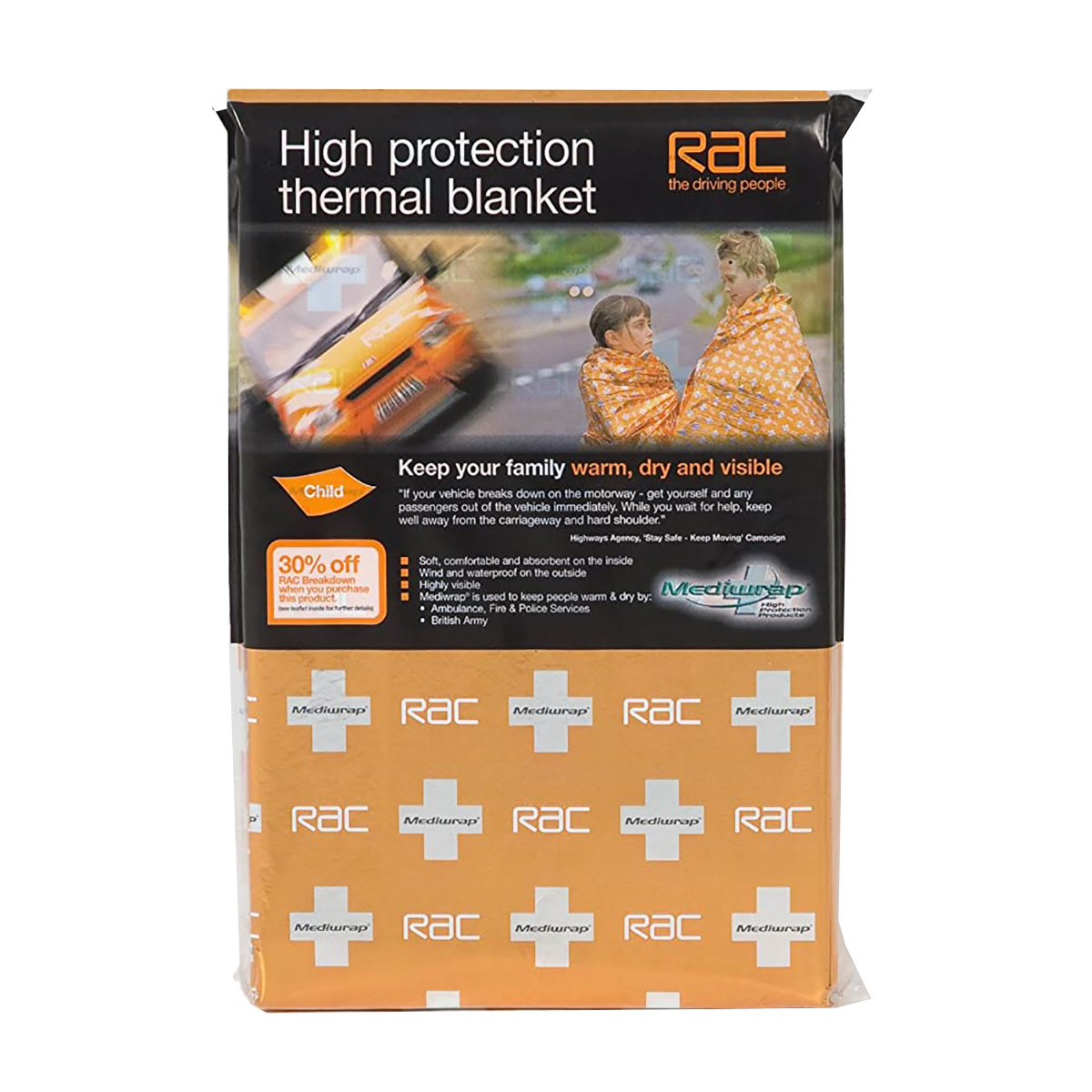 Child Mediwrap RAC Thermal Blanket
