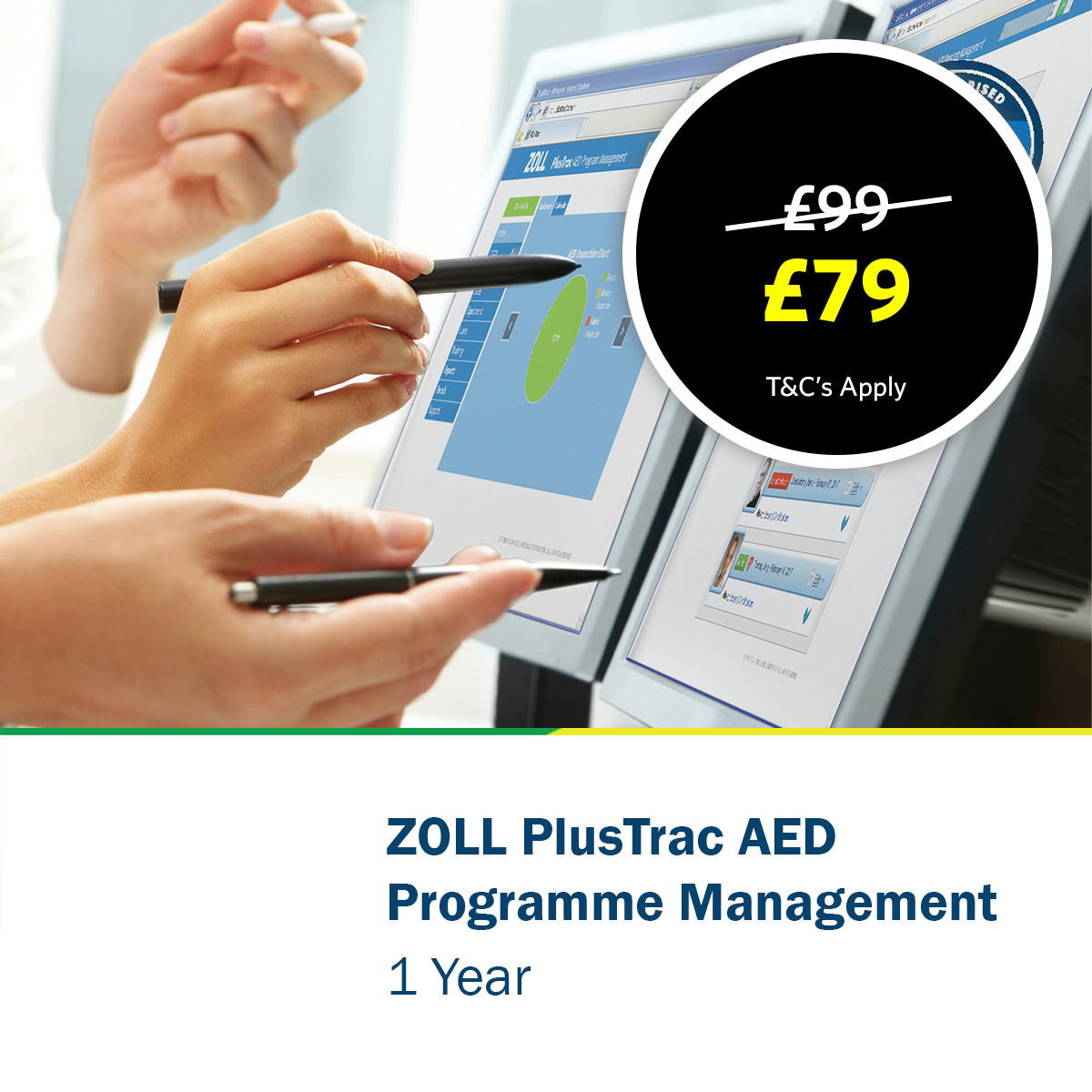 ZOLL PlusTrac AED Programme Management - 1 Year
