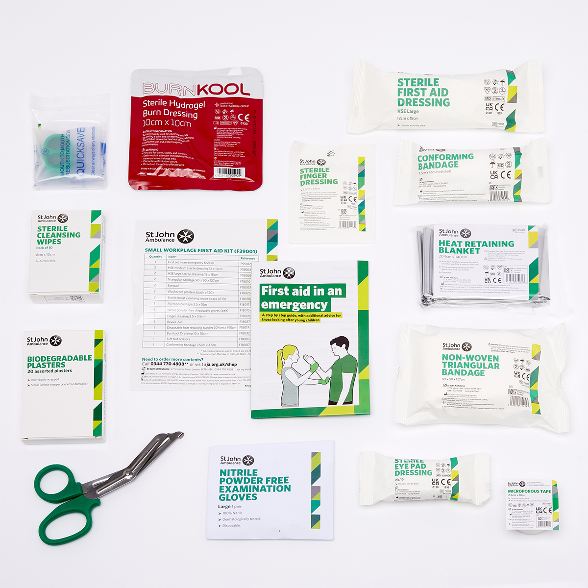 St John Ambulance Small Workplace First Aid Kit BS-8599-1:2019