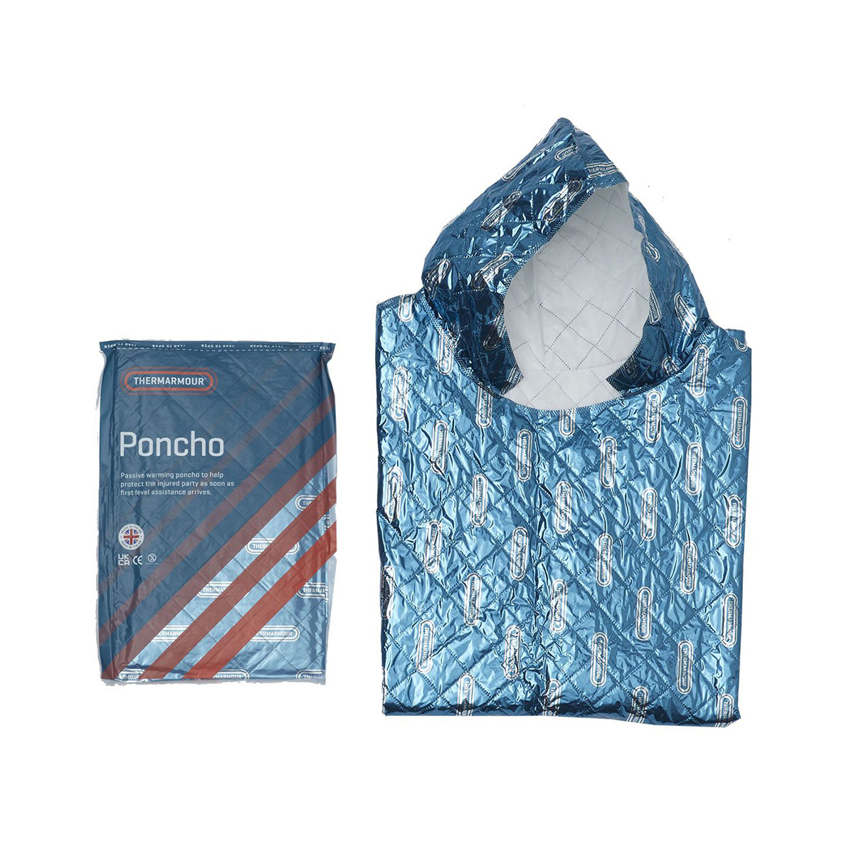 THERMARMOUR Emergency Poncho - Blue