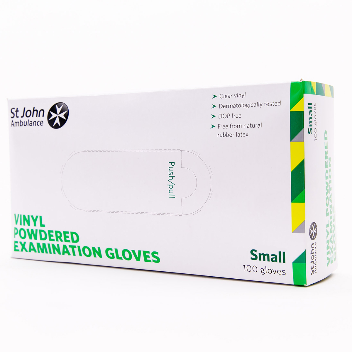 Box of 100 St John Ambulance Vinyl Pre-Powdered Gloves