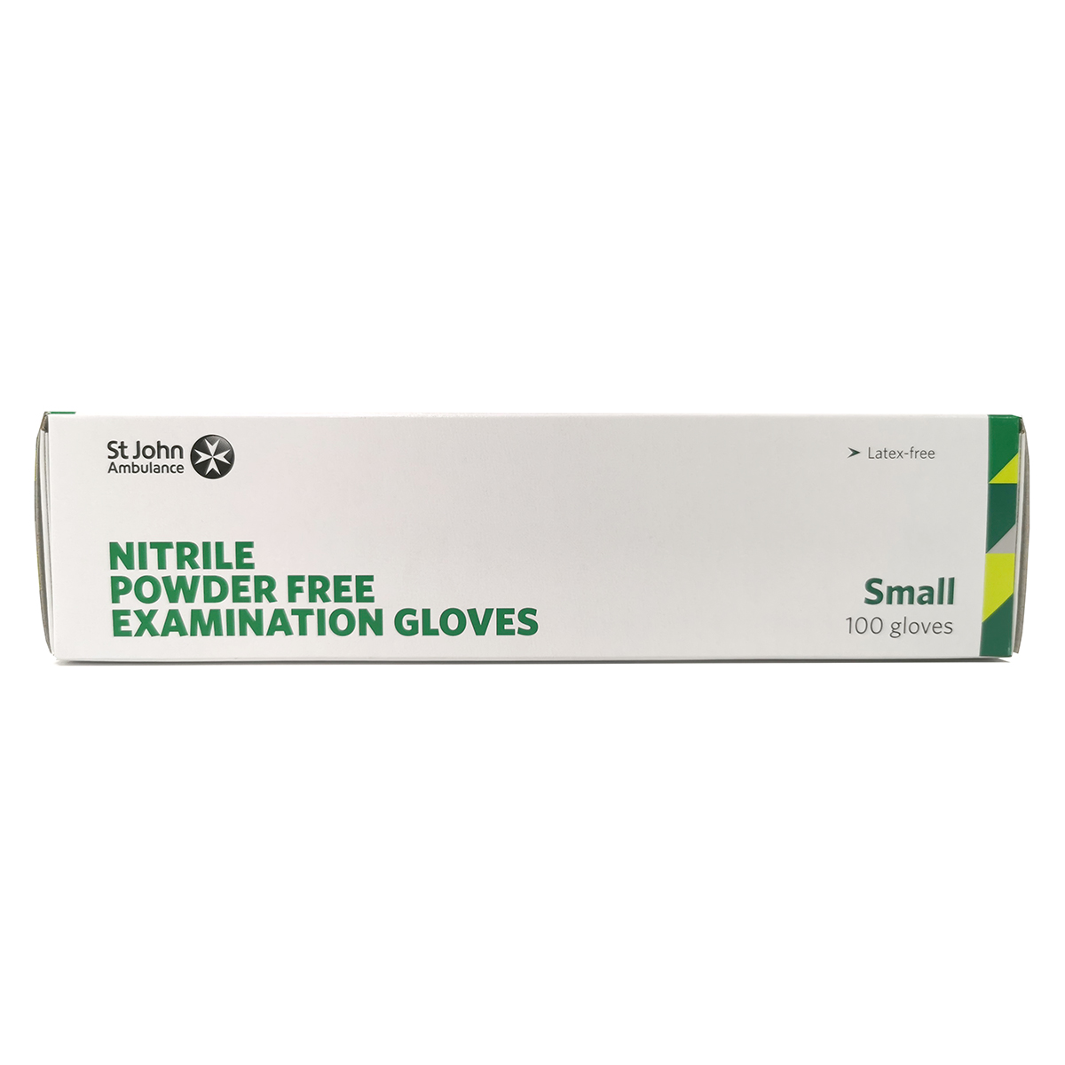 Box of 100 Small St John Ambulance Nitrile Powder-Free Examination Gloves
