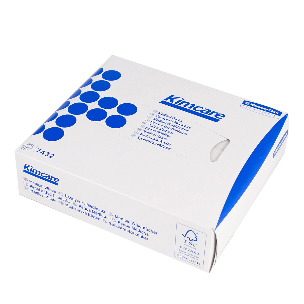 Pack of 80 Kimcare Medical Dry Wipes/Facial Tissues