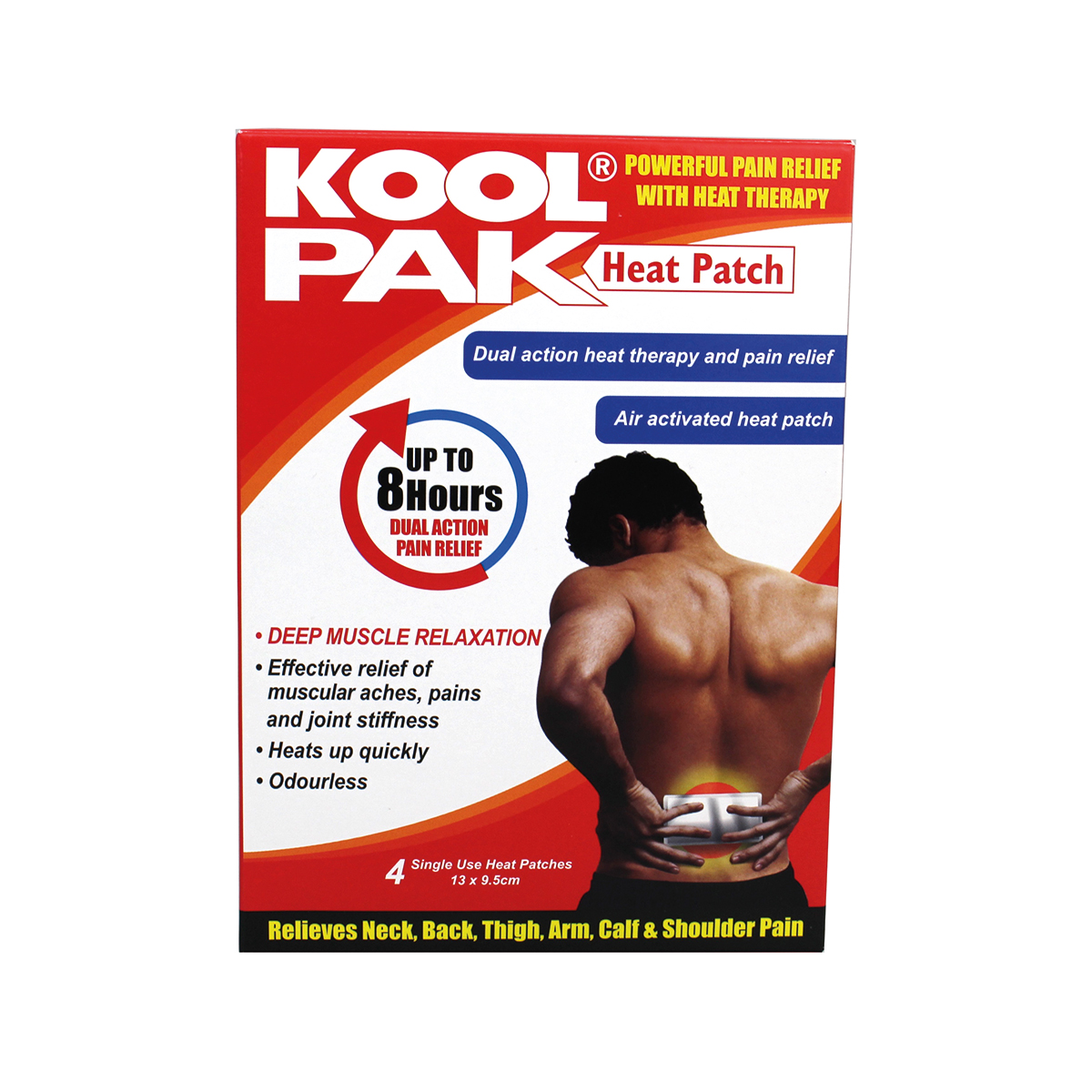 Box of 36 Packs of 4 13 x 9.5cm KoolPak® Heat Patch