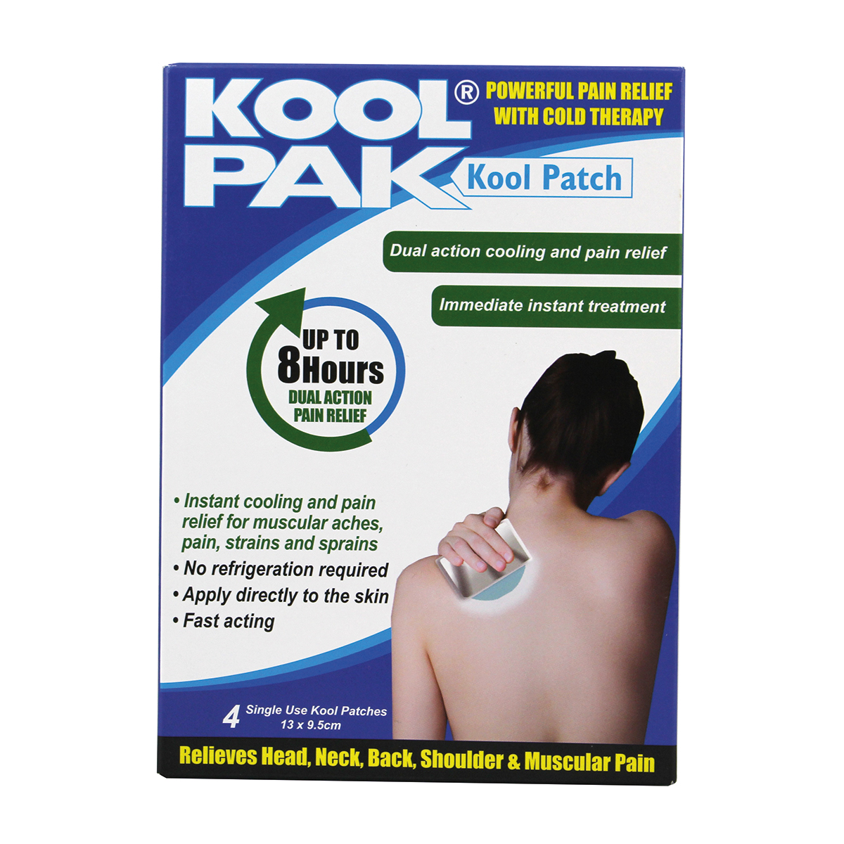 Pack of 4 13 x 9.5cm KoolPak® Kool Patch
