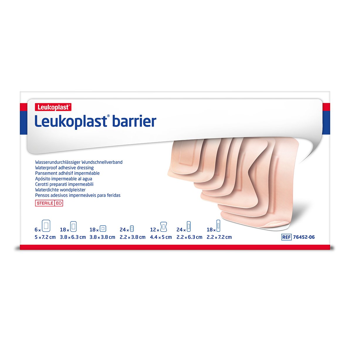 Pack of 120 Assorted Leukoplast Barrier Plasters